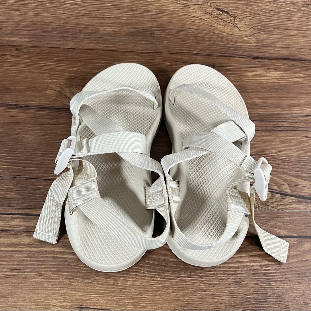NEW Chaco Z1 Outdoor Hiking Sandals ‘Angora’ Tan Men’s Size 10 - Picture 5 of 8